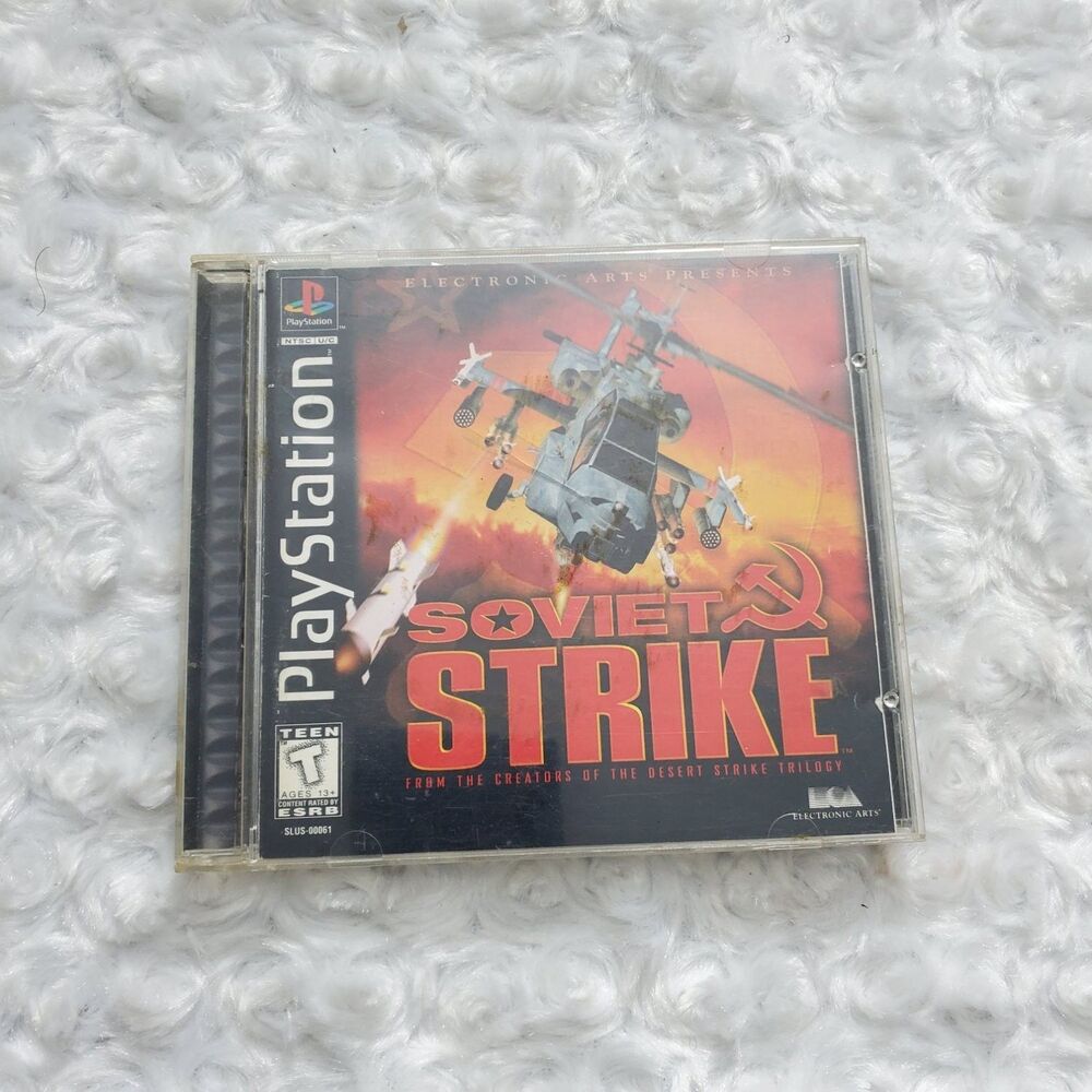Vtg 1996 Soviet Strike Sony PlayStation 1 PS1 Electronic Arts SLUS-00061 CIB